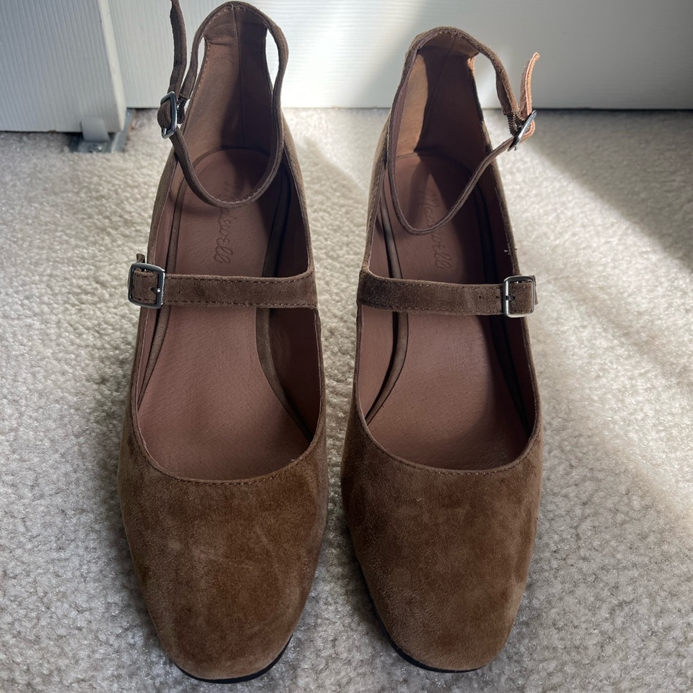 Madewell Brown Suede Heels
